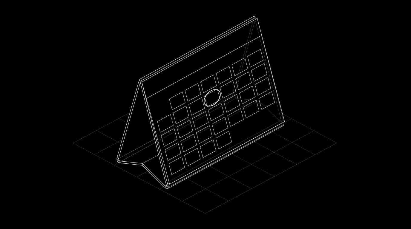 Isometric wireframe illustration for Book Appointments