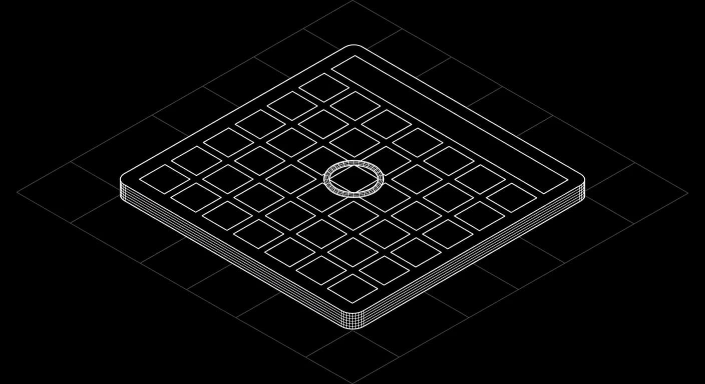 Isometric wireframe illustration for Appointment Booking