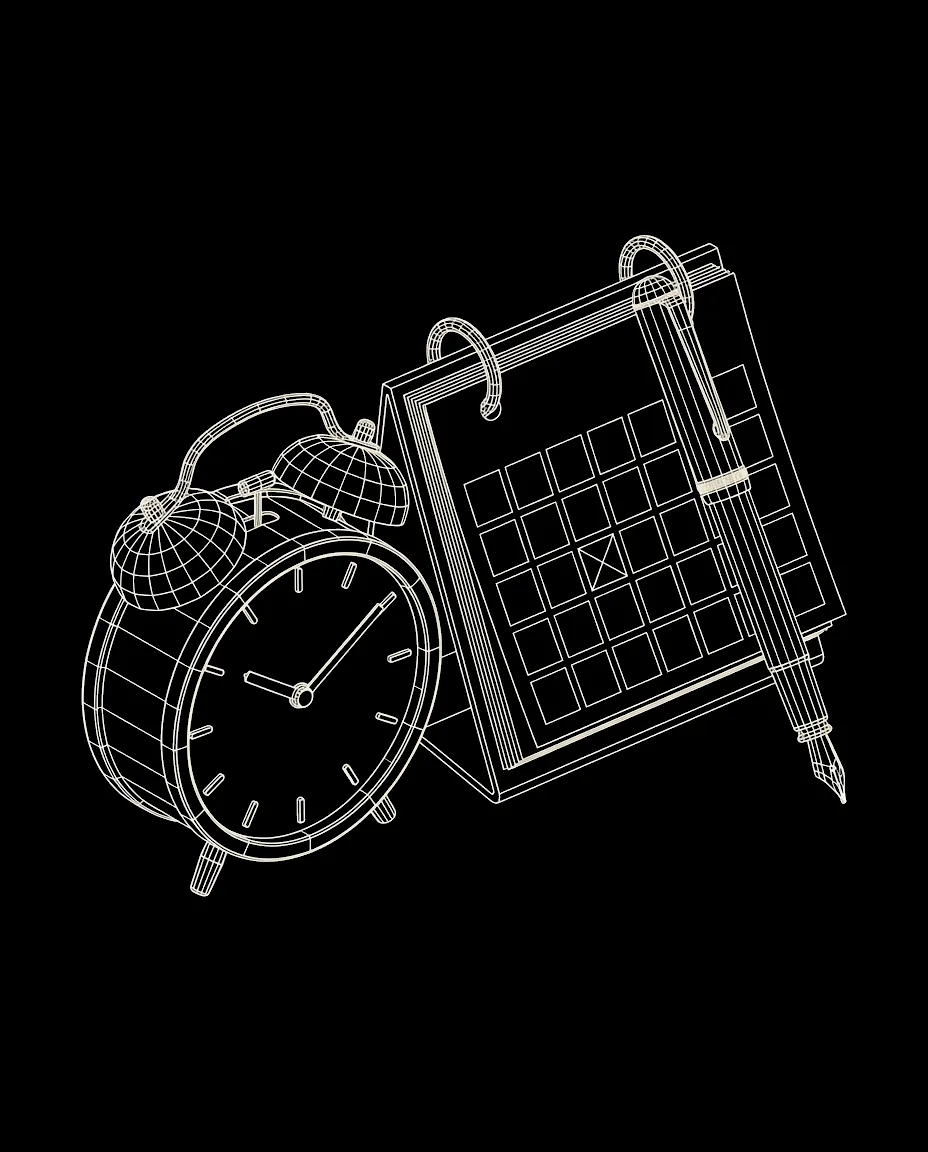 Isometric wireframe icon for Patient Scheduling